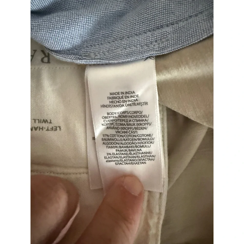 Polo Ralph Lauren Mens Stretch Straight Fit Pants Size 40x30 Beige Preppy Ivy